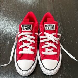 Converse All Star Red Canvas Sneakers